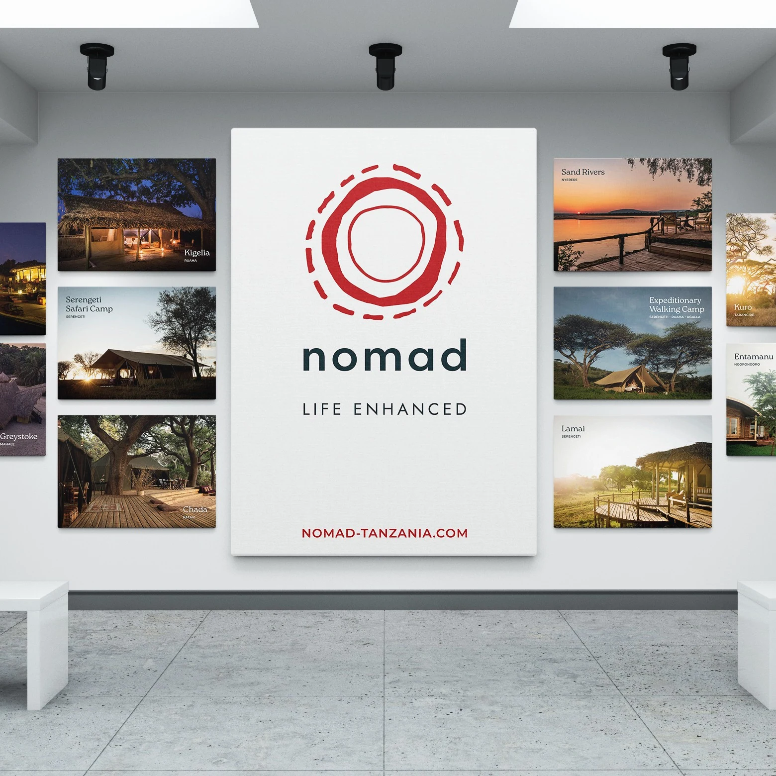 The Nomad Tanzania office branding.